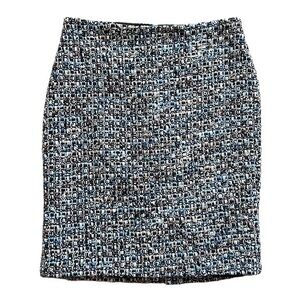 Talbots Tweed Multicolored Pencil Skirt Sz 2P NWT